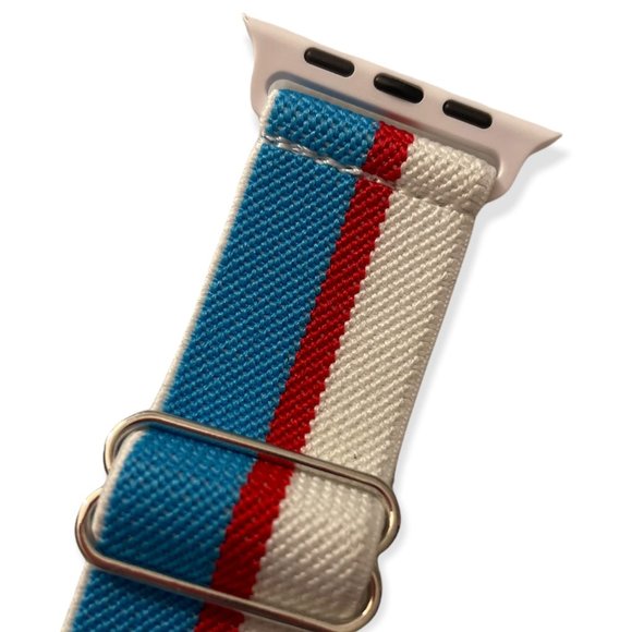 IWATCH BAND ELASTIC ADJUSTABLE SOFT LIGHT WOVEN CLOTH BAND 38/40/41-42/44/45MM ⌚ - Picture 2 of 3